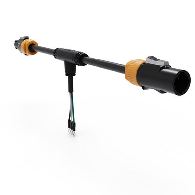 T-Line PVC Insulated Custom Power Cables 20A 250V 3 Channel Splitter Power Cable