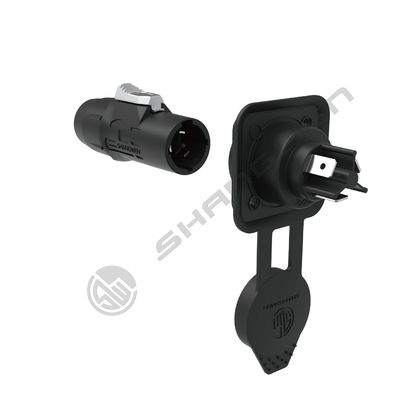 Strong Contact Stability Outdoor Audio Video Power Connection 3 Pin Led Plastic Female Connector