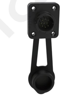 M19 Series Industrial 9 Pin Female Male Plug Signal Connector Black Push-Pull Self-Locking 9 Pin 5A Industrial Connectors