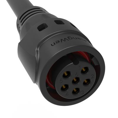 M19 Series Push-pull Self-locking Connection Industrial 6 Pin Male  Female Plug Power  Connector