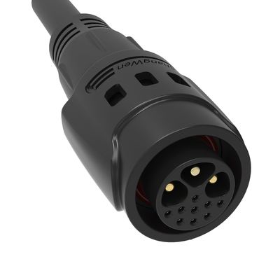 M19 Series Push-pull Self-locking Black Connection Industrial 3+9  Pin Female Male Plug  Power Signal Connector