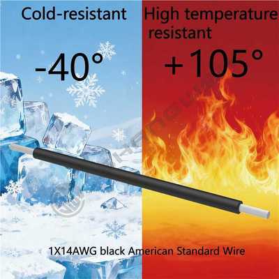 Power Cord 14AWG UL 105℃ Stranded Conductor Wire 600V VW-1 PVC Wire 14AWG PVC Electronic Cable Tinned Copper Stranded Wiring