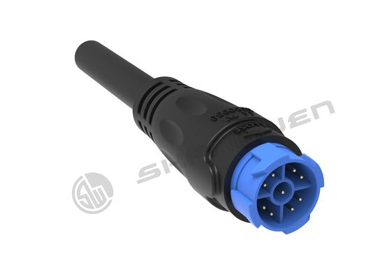M19 Series Push-pull Self-locking Blue Connection Industrial 9 Pin Cross Female Male Plug signal Connector