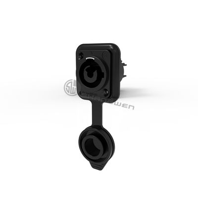 250v 20A IP65 블랙 파워콘 차시 커넥터 소켓