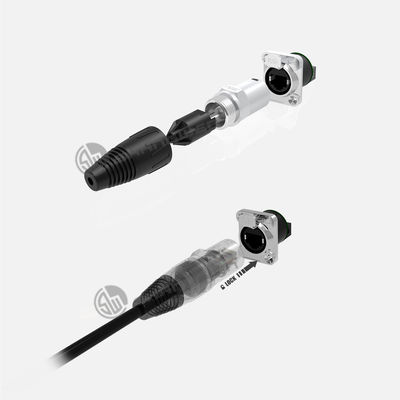 IP67 방수 Rj45 이더넷 체스 커넥터 여성 및 남성 실내 사용