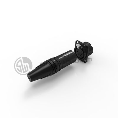 XLR 오디오 파워 여성 소켓 커넥터 4 핀 마이크 IP40