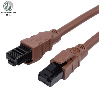 플렉서블 소프트 Cat6a Cat6 이더넷 패치 케이블 24awg 안티프리즈 엔지니어링 레벨 UTP 케이블