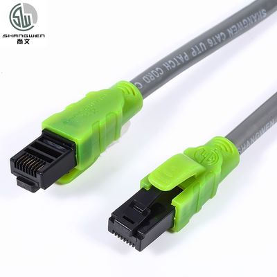 빛나는 이더넷 패치 케이블 4P PVC LSZH 재킷 고속 구리 케이블