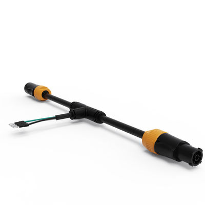 T-Line PVC Insulated Custom Power Cables 20A 250V 3 Channel Splitter Power Cable