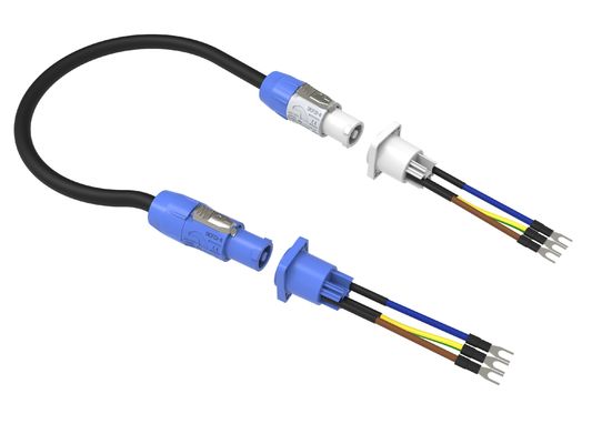 250v AC 파워콘 커넥터 여성 소켓 커넥터 Ip44 LED 디스플레이