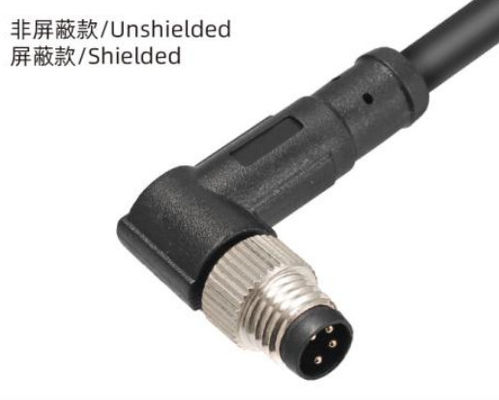 방수 IP67 M8 각성 남성 플러그 3 - 8A 옥외용