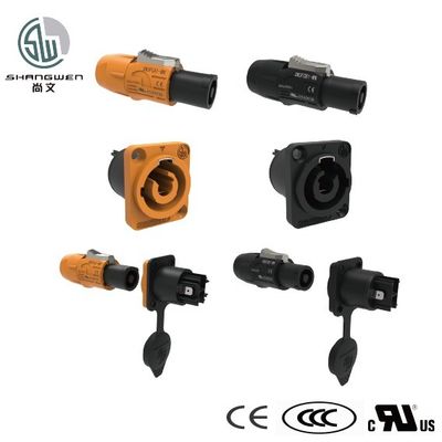 LED 디스플레이 커넥터 250V 3Pin 남성 블루 LED 파워콘 차시 플러그 커넥터 산업 전자 액세서리