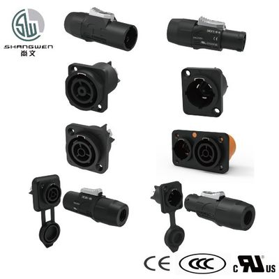야외 전력 LED IP65 방수 남성 플러그 커넥터 3Pin 250V 산업용 전자 액세서리용 스피콘 커넥터