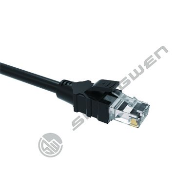 블랙 베어 코퍼 SFTP Cat5 Cat5e 이더넷 데이터 LAN 케이블 24AWG 28AWG 네트워크 패치 코드
