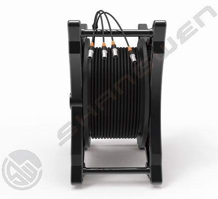다채널 케이블 4채널 4x16A 신호 소켓 산업 전기 CAT6 SF/UTP 네트워크 케이블 철회 케이블 드럼