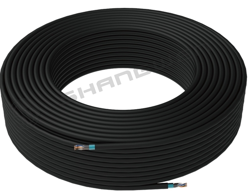 검은색 베어 구리 FTP Cat5E 24AWG 26AWG 네트워크 케이블 이더넷 Cat5e 305M 차폐 연선 24AWG 305M FTP 네트워킹 케이블