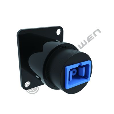 SC Fiber Optic Panel Mount Coupler Embedded Threaded Fixed Mount Adapter SC Female to Female Coupler Single Mode Network