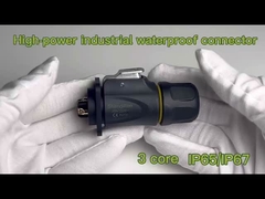 고전력 남성 여성 커넥터 IP65 IP67 3 코어 방수 커넥터 야외