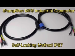 M19 여성 전기 플러그 커넥터 IP67 6 핀 방수 커넥터 산업용