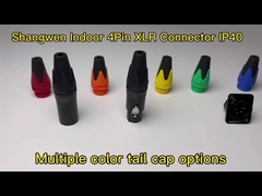 4 핀 XLR 커넥터 소켓 남성 전기 커넥터 D 타입 모양