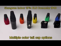 XLR 오디오 파워 방수 소켓 커넥터 3 핀 마이크 IP65