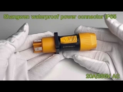 산업용 남성과 여성 방수 전원 연결 장치 Ip65 야외