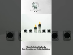 IP65 방수 Rj45 남성 및 여성 커넥터 금속 버튼 업그레이드 모델