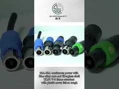 4극 D-Shape 4핀 암-수 Speakon 케이블 커넥터 (스피커 연결용)