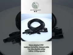 검은색 베어 구리 UTP Cat5 Cat5e 이더넷 데이터 LAN 케이블 24AWG 28AWG 네트워크 패치 코드