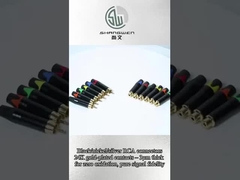 산업 플러그 RCA 오디오 커넥터 2 연락 RCA 남성 로터스 잭